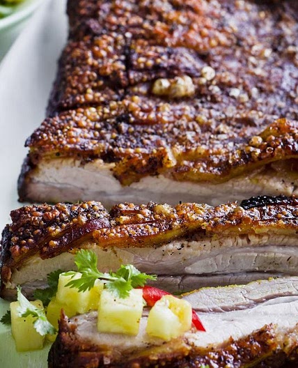 Indian roasted pork belly