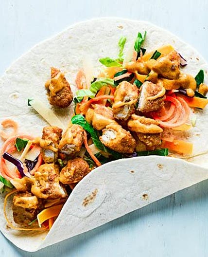 Katsu curry wrap