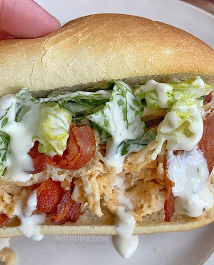 Easy Crockpot Crack Chicken Sandwiches