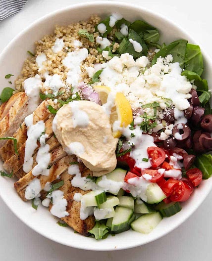 Chicken Quinoa Mediterranean Bowl