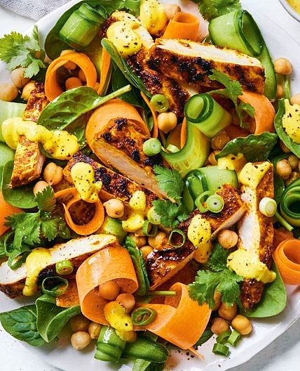 Chicken tikka salad recipe