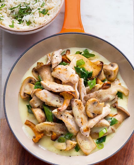 Hähnchengeschnetzeltes mit Pilzen