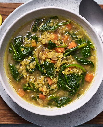 Carrot and lentil soup