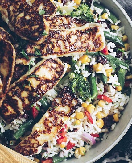 Haloumi and Rice Salad recipe