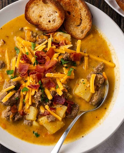 Dairy Free Hamburger Potato Soup