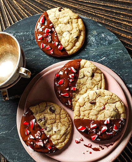 Mint chocolate chip cookies