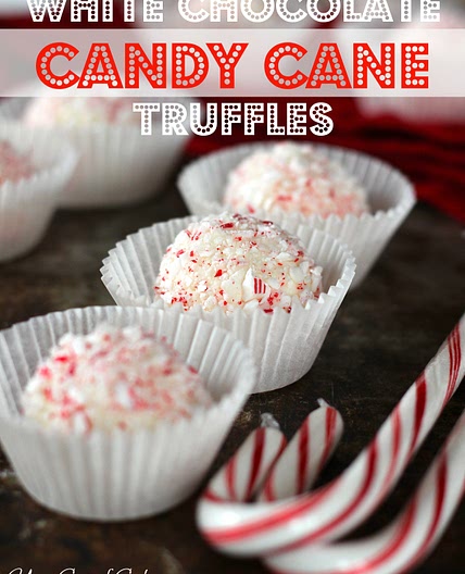 White Chocolate Candy Cane Truffles