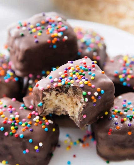 Chocolate Covered Rice Krispie Treats