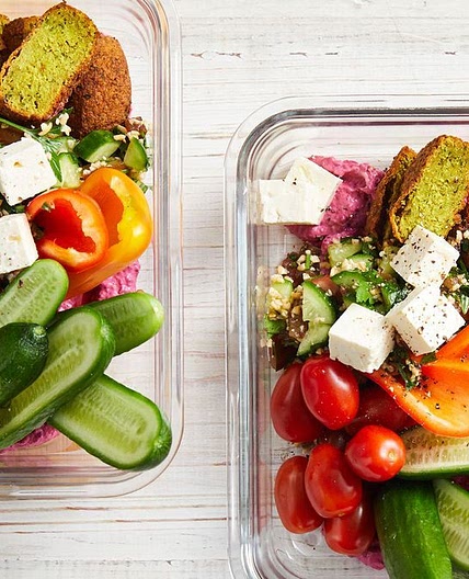 Middle Eastern falafel bowl