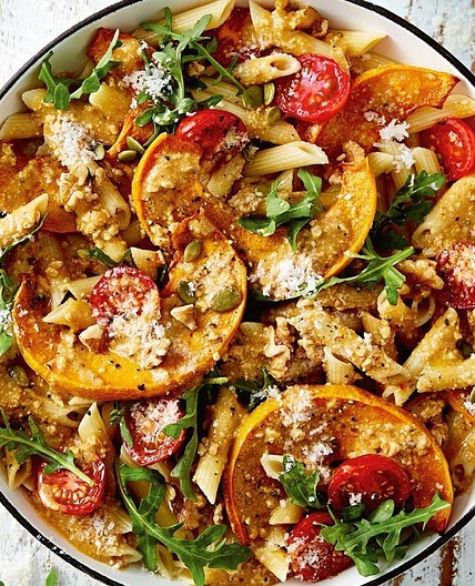 Roasted pumpkin pasta recipe