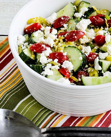 Tomato Cucumber Salad with Peperoncini