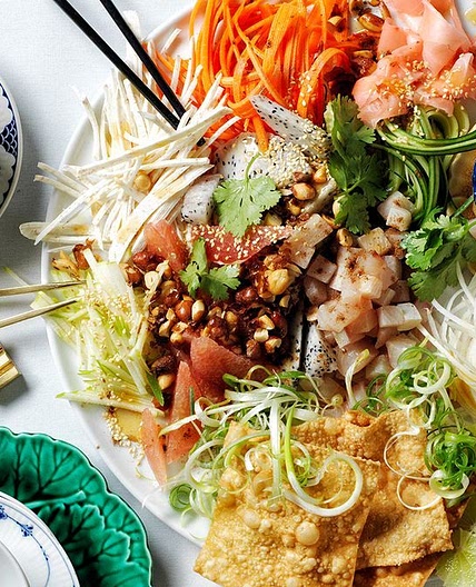 Chinese New Year raw fish salad