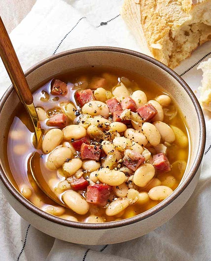 Slow Cooker Ham and Beans