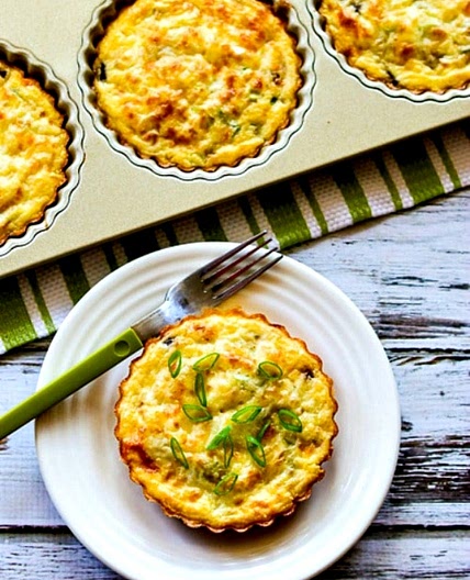 Crustless Breakfast Tarts with Mushrooms