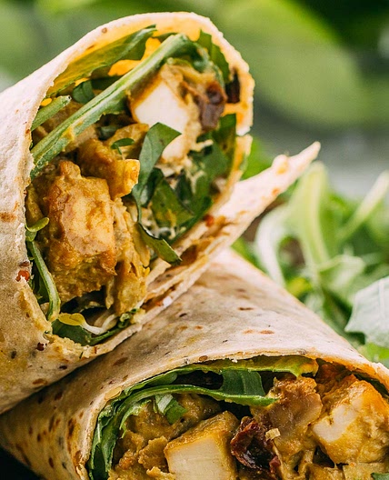 Coconut Curry Salad Wrap VEEG