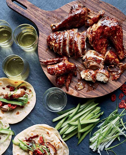 Butter-Roasted Chicken with Soy-Garlic Glaze