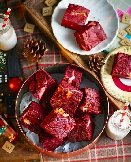 Red velvet brownies