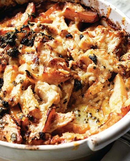 Yotam Ottolenghi's potato and celeriac gratin with caper brown butter