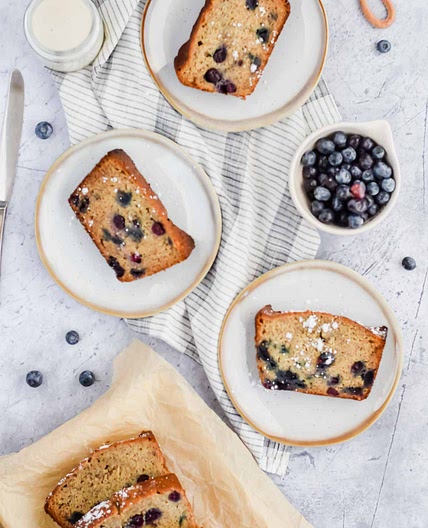 Moist Blueberry Banana Bread