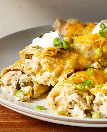 Creamy Chicken Enchiladas
