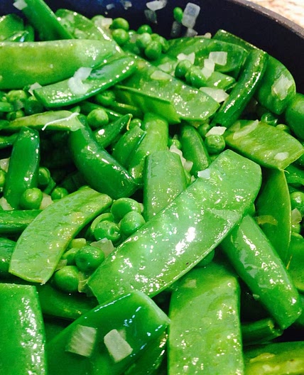 Spring Pea Medley with Edible Bowl