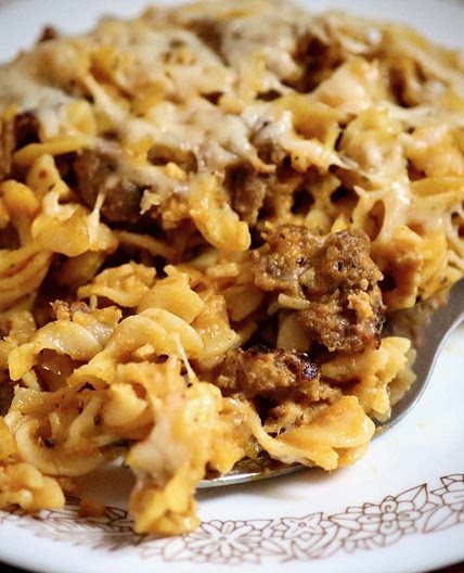 Creamy Pumpkin Pasta Bake