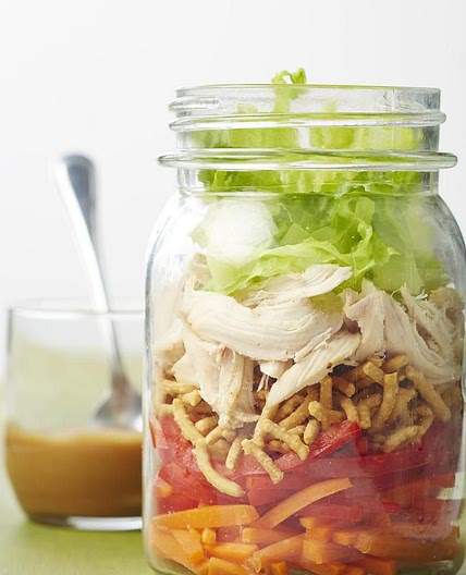 Asian Chicken Salad in a Jar