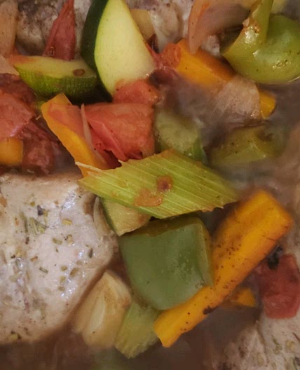 Summer Garden Pork Chops