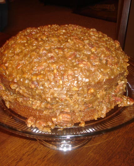 Autumn Spice Cake With Sticky Coconut-Pecan Icing