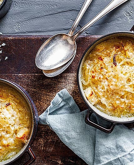 Zwiebelsuppe, französische Art