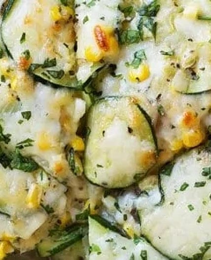 Tarte aux courgettes et maïs