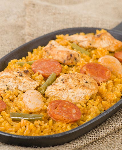 Paella facile au poulet