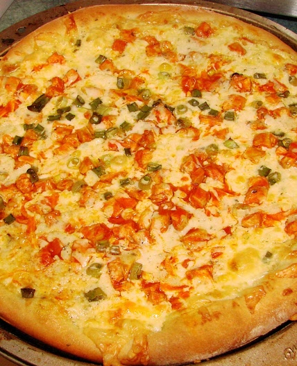 Our Favorite Buffalo Chicken Pizza