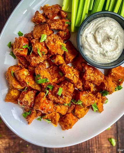 Air Fryer Buffalo Tofu