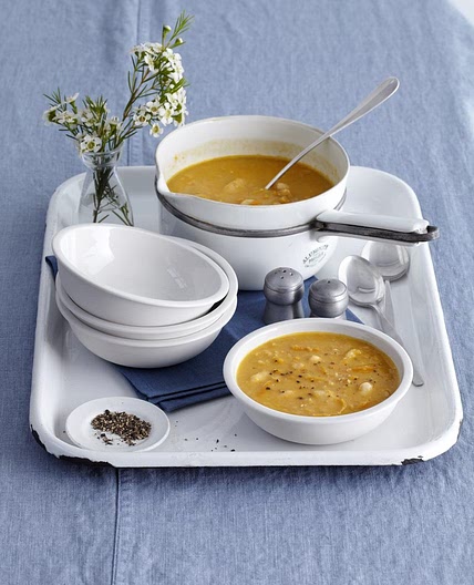 Spicy butter bean soup