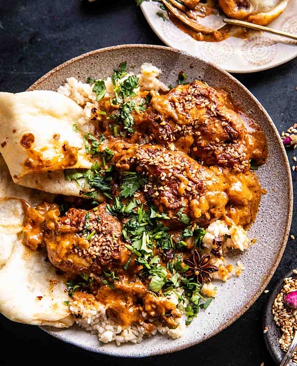 Easy Baked Spicy Sesame Butter Chicken