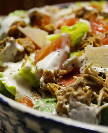 Easy and Fast Cajun Chicken Caesar Salad