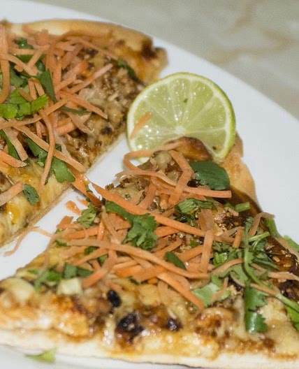 Gourmet Thai Chicken Pizza