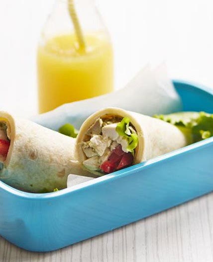 Chicken pesto wrap