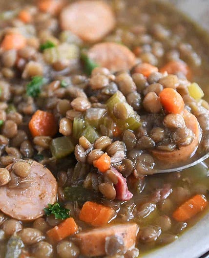 Amazing Leftover Ham Bone Lentil Soup