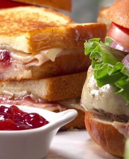 Cheesy Pork Chops with Spicy Apples