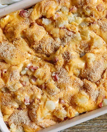 Leftover Ham -n- Potato Casserole