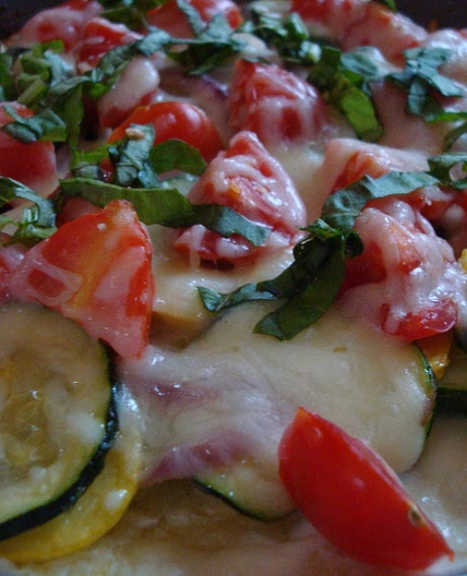 Potato Crust Vegetable Pizza