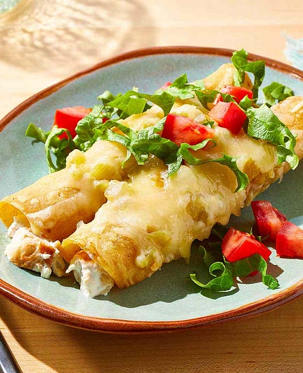 Enchanted Sour Cream Chicken Enchiladas