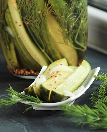 Nothin' Sweet About These Spicy Refrigerator Pickles