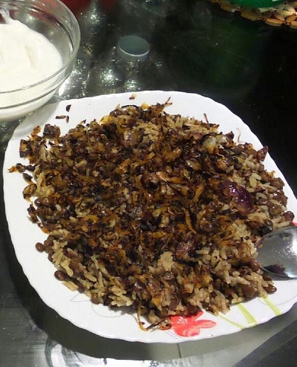 Mujaddara Arabic Lentil Rice