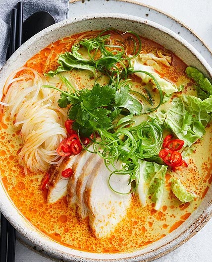 Healthier creamy chicken noodle soup recipe