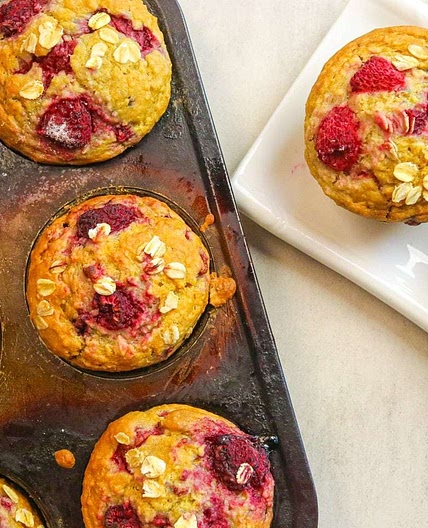 Vegan Raspberry Muffins