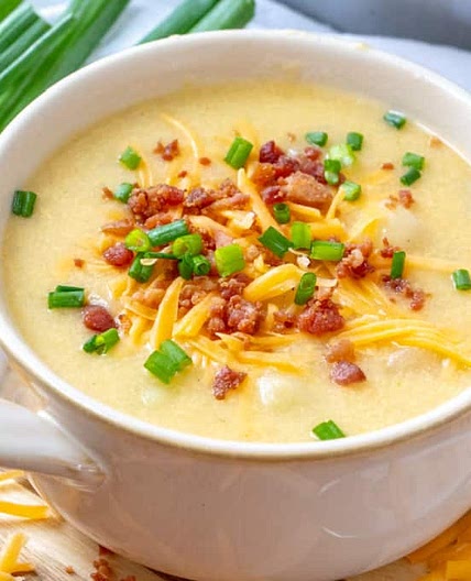 Instant Pot Loaded Potato Soup (with a slow cooker version)