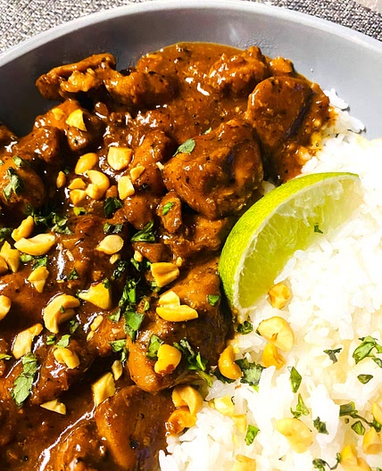 Ginger Peanut Chicken Bites